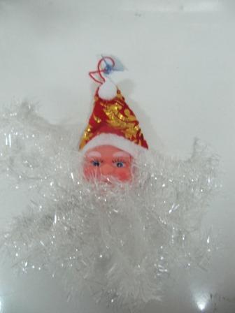 Брелок на присоске Дед Мороз маленький ОМ-568 /12/1200/