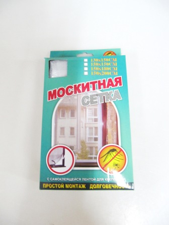 Москитная сетка для оконных проемов р.130см*150см с самоклеющей лентой для крепления ОМ-396/10/100/