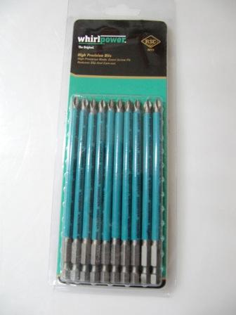 Набор бит WhiriPower на блистере 10 шт  PH2*127  арт. 040049 /10/60/