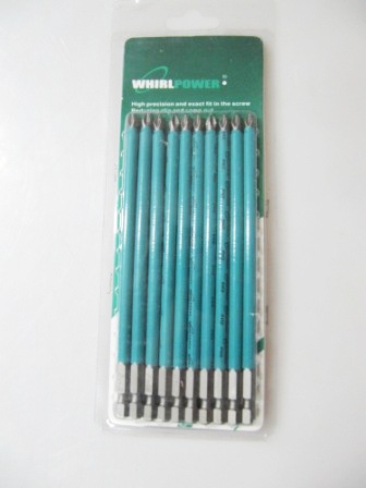 Набор бит WhiriPower на блистере 10 шт  PH2*150  арт. 040050 /10/60/