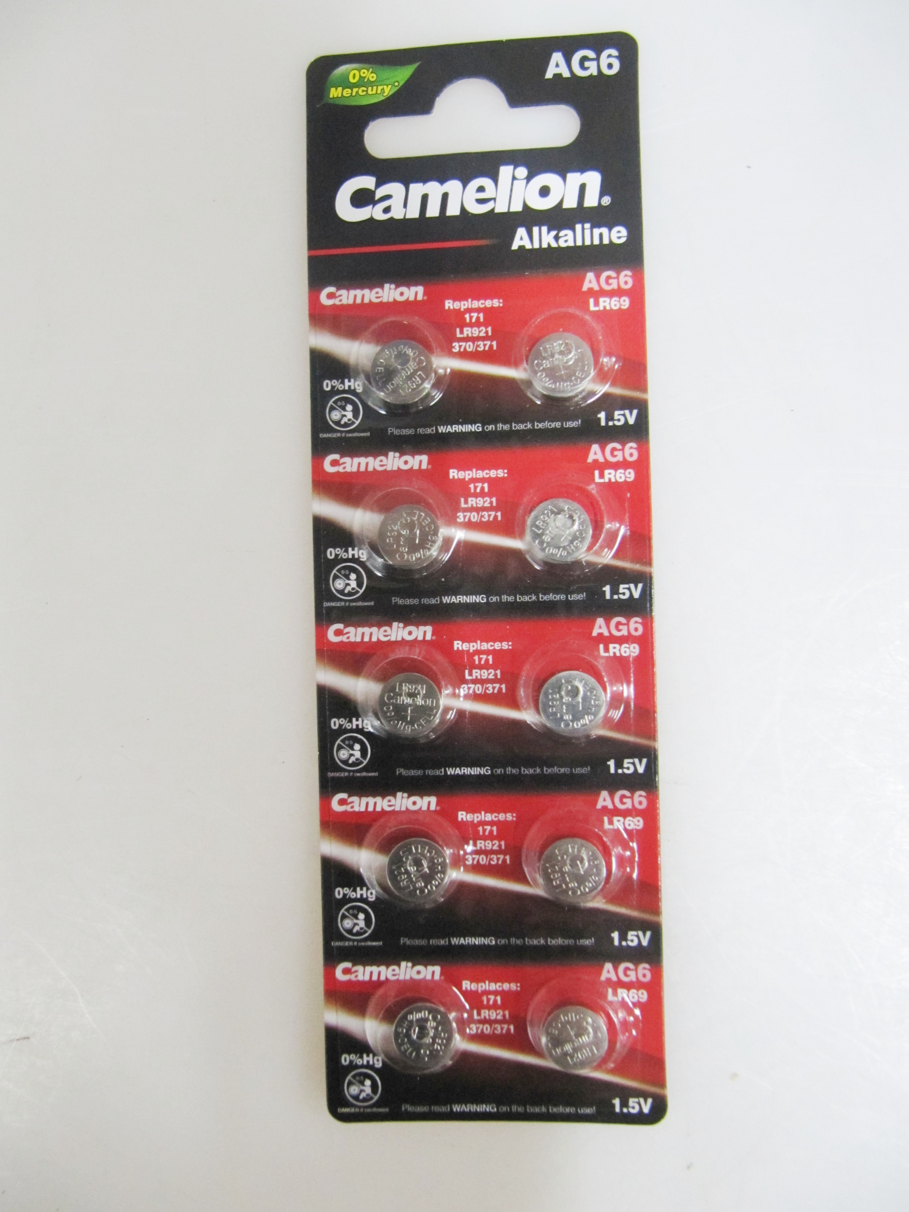 Батарейки Camelion AG 6  BL-10 /10/100/200/