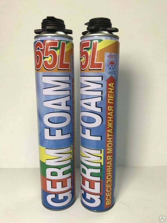 Монтажная пена  професс.. &quot;GERM FOAM 65&quot; 750 ml /12 К 800гр. быт+профи (универсальная
